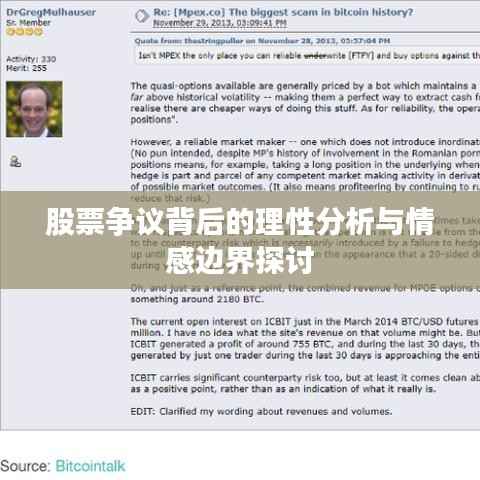 股票争议背后的理性分析与情感边界探讨